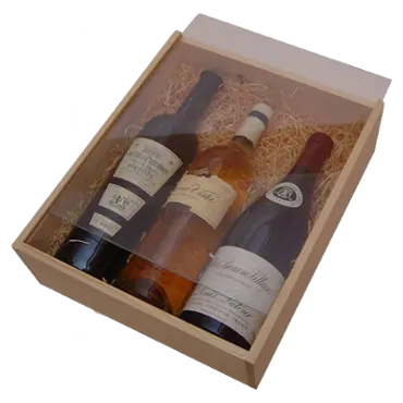 Weinkiste PLEX für 3 Flaschen, Art-Nr. 4053P